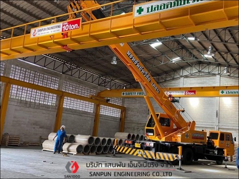 Overhead crane single girder เครนเหนือศีรษะแบบคานเดี่ยว  Overhead crane single girder เครนเหนือศีรษะแบบคานเดี่ยว