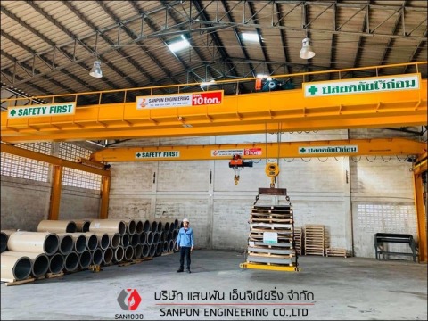 ติดตั้งเครนเหนือศรีษะ 10 ton ติดตั้งเครนเหนือศรีษะ 10 ton
